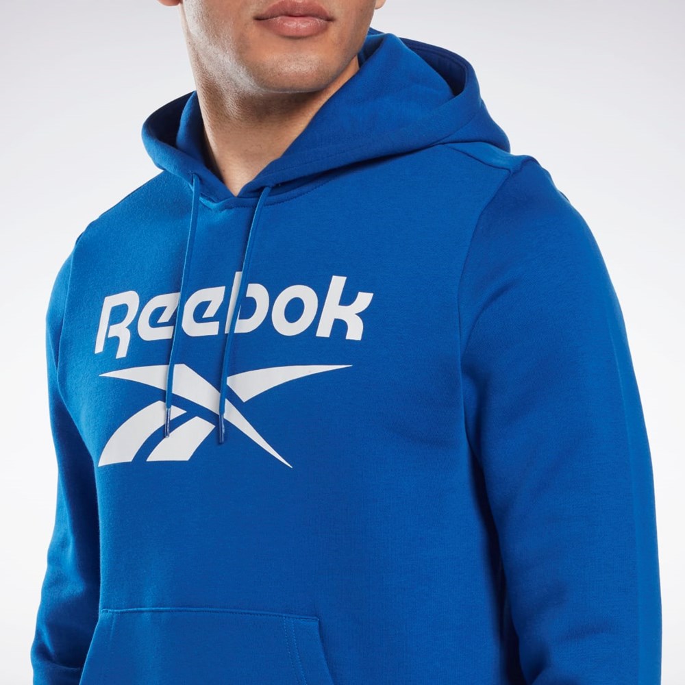 Reebok Reebok Identity Fleece Hoodie Modre | LPOWR4965