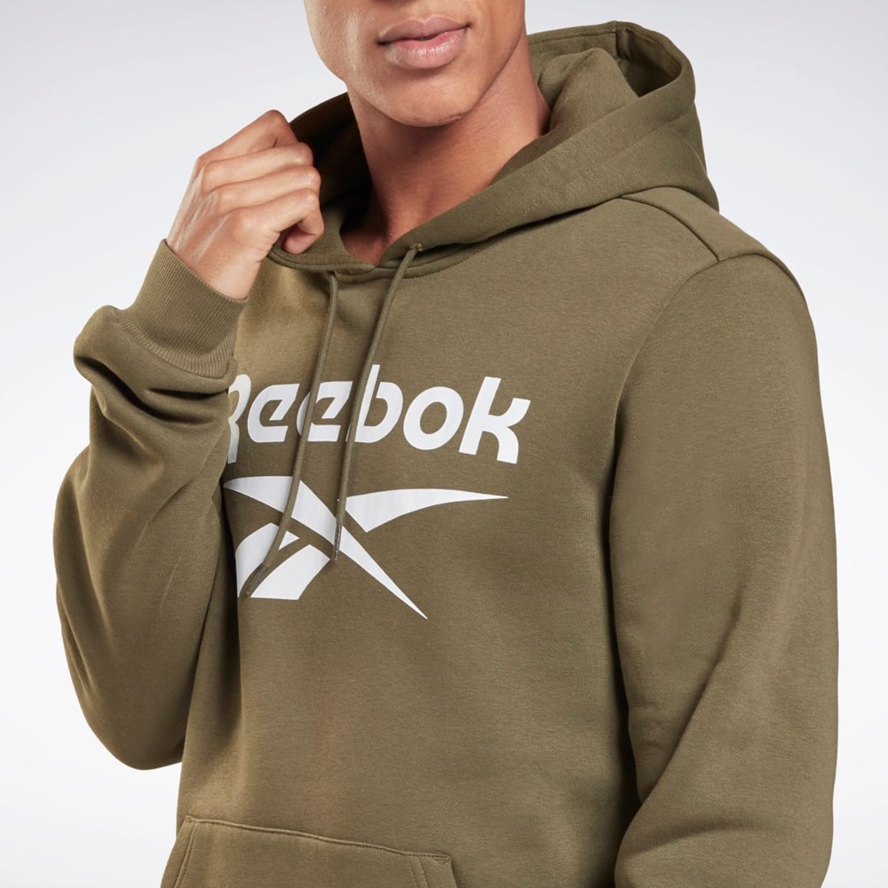 Reebok Reebok Identity Fleece Hoodie Zelene | OPICN6125