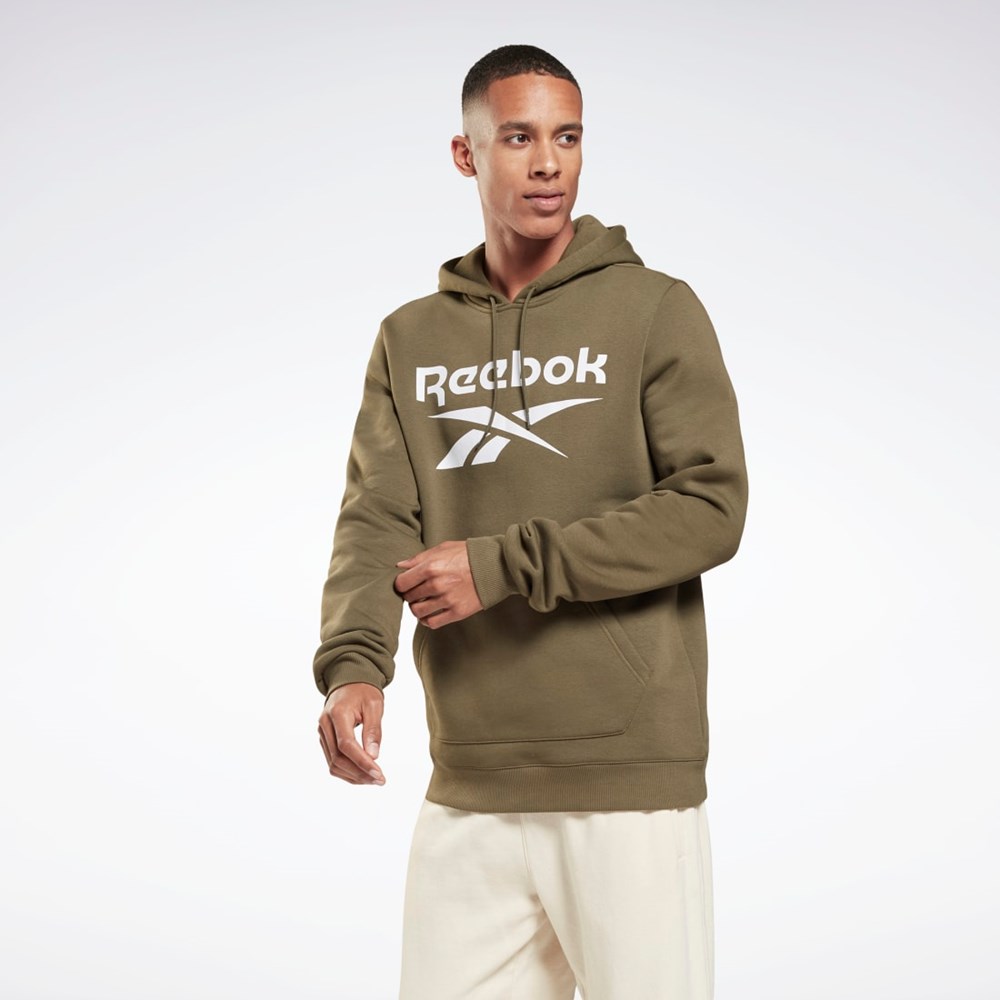 Reebok Reebok Identity Fleece Hoodie Zelene | OPICN6125