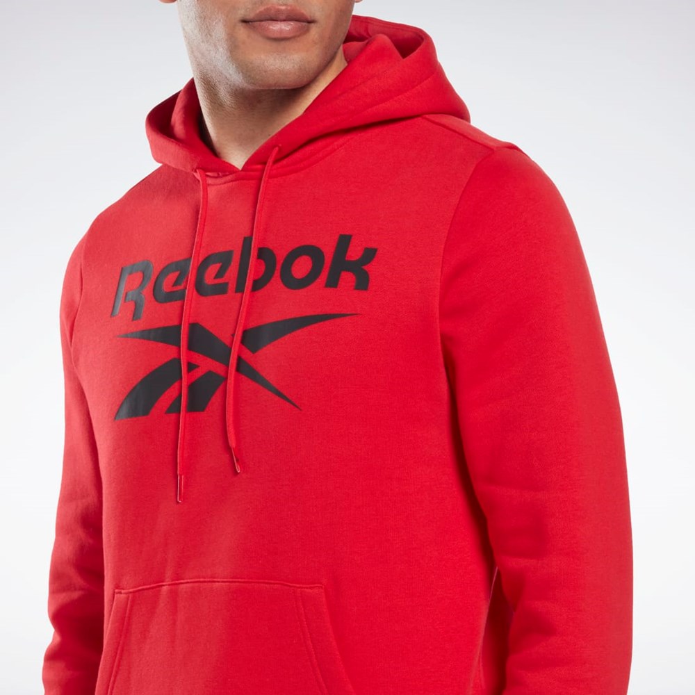 Reebok Reebok Identity Fleece Hoodie Červené Čierne | UXHYE2957