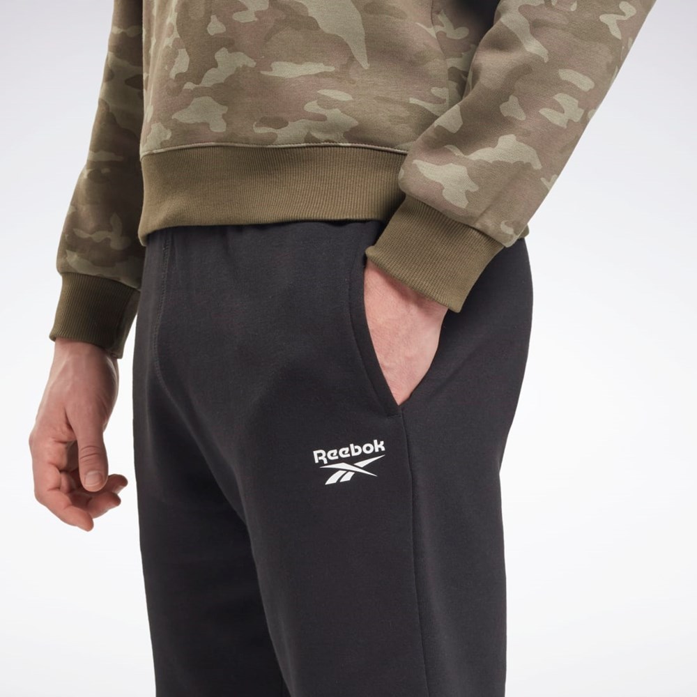 Reebok Reebok Identity Fleece Shorts Čierne | GNELB5846