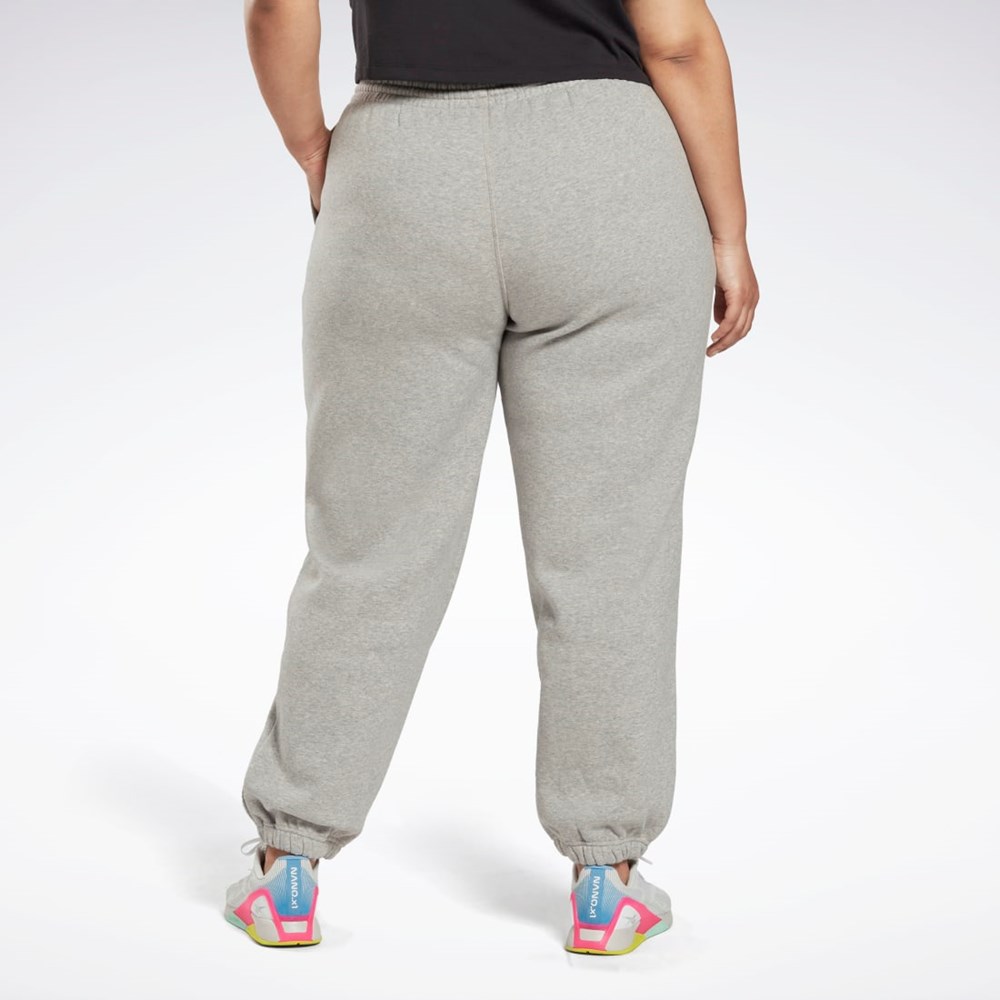 Reebok Reebok Identity Logo Fleece Joggers (Plus Size) Siva | LYNUZ4761