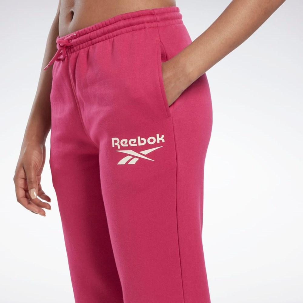 Reebok Reebok Identity Logo Fleece Joggers Ruzove | MLPKG2405