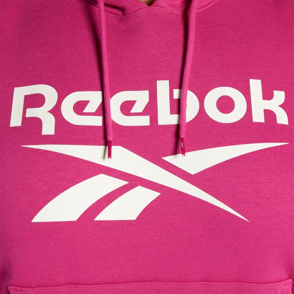 Reebok Reebok Identity Logo Fleece Pullover Hoodie (Plus Size) Ruzove | HJODE4703