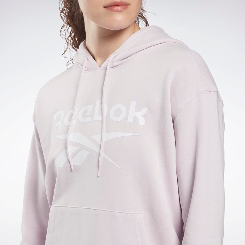 Reebok Reebok Identity Logo French Terry Hoodie Quartz Glow | ZSAGU4672