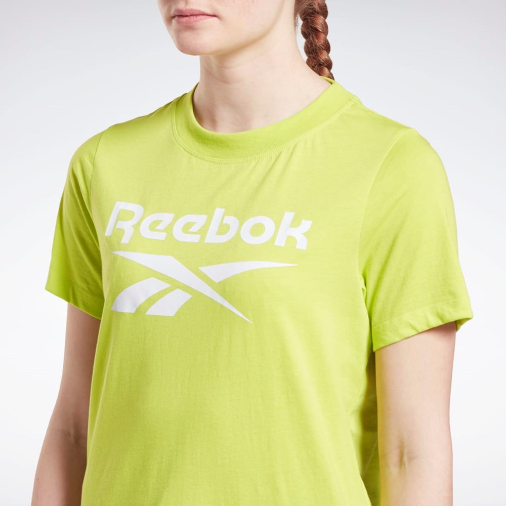 Reebok Reebok Identity Logo T-Shirt Žlté | DWZKG3279