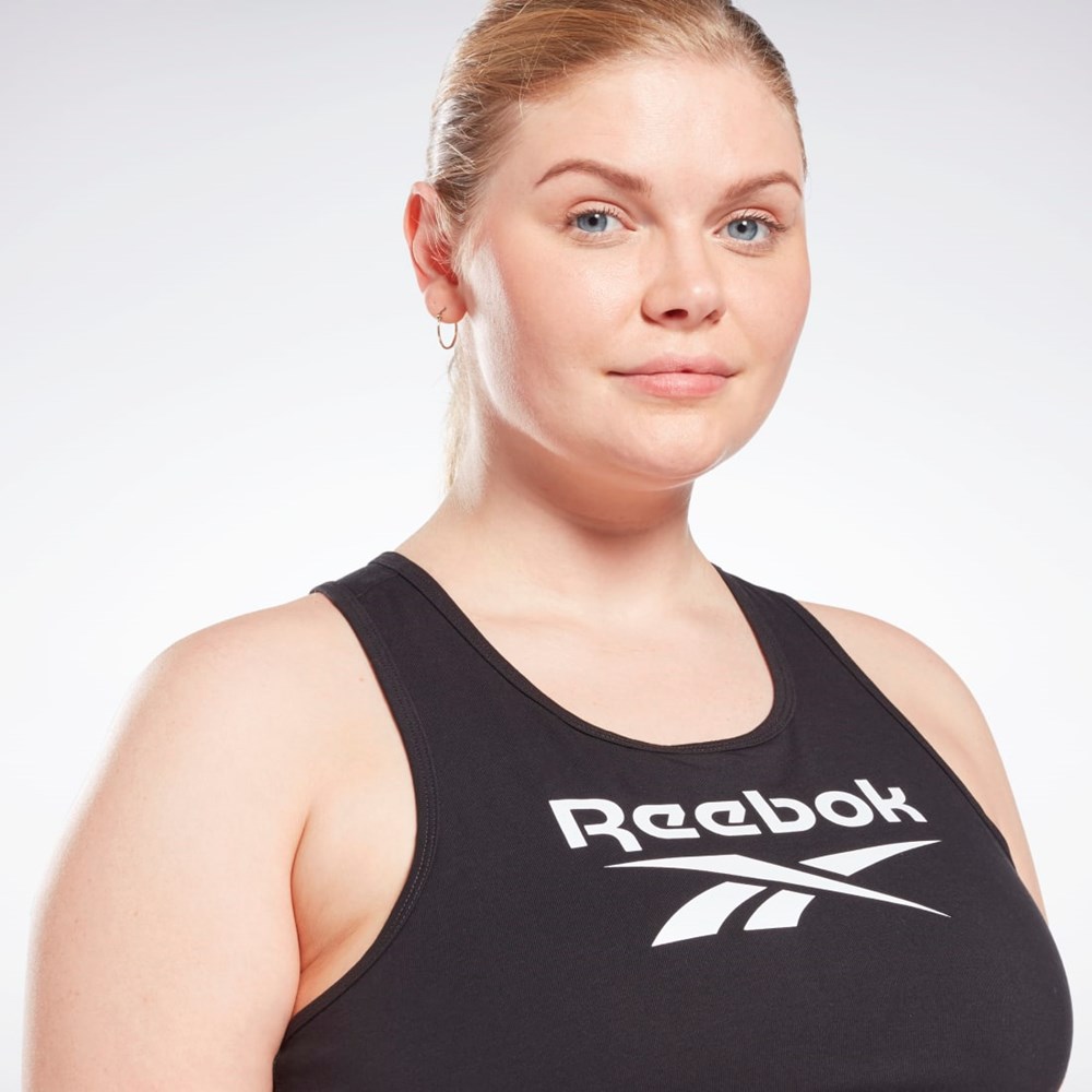 Reebok Reebok Identity Sports Bra (Plus Size) Čierne | RUKPE3927