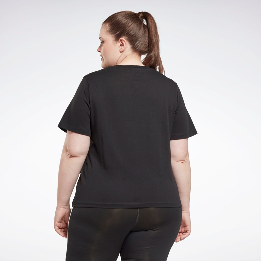 Reebok Reebok Identity T-Shirt (Plus Size) Čierne | IDZXC2673