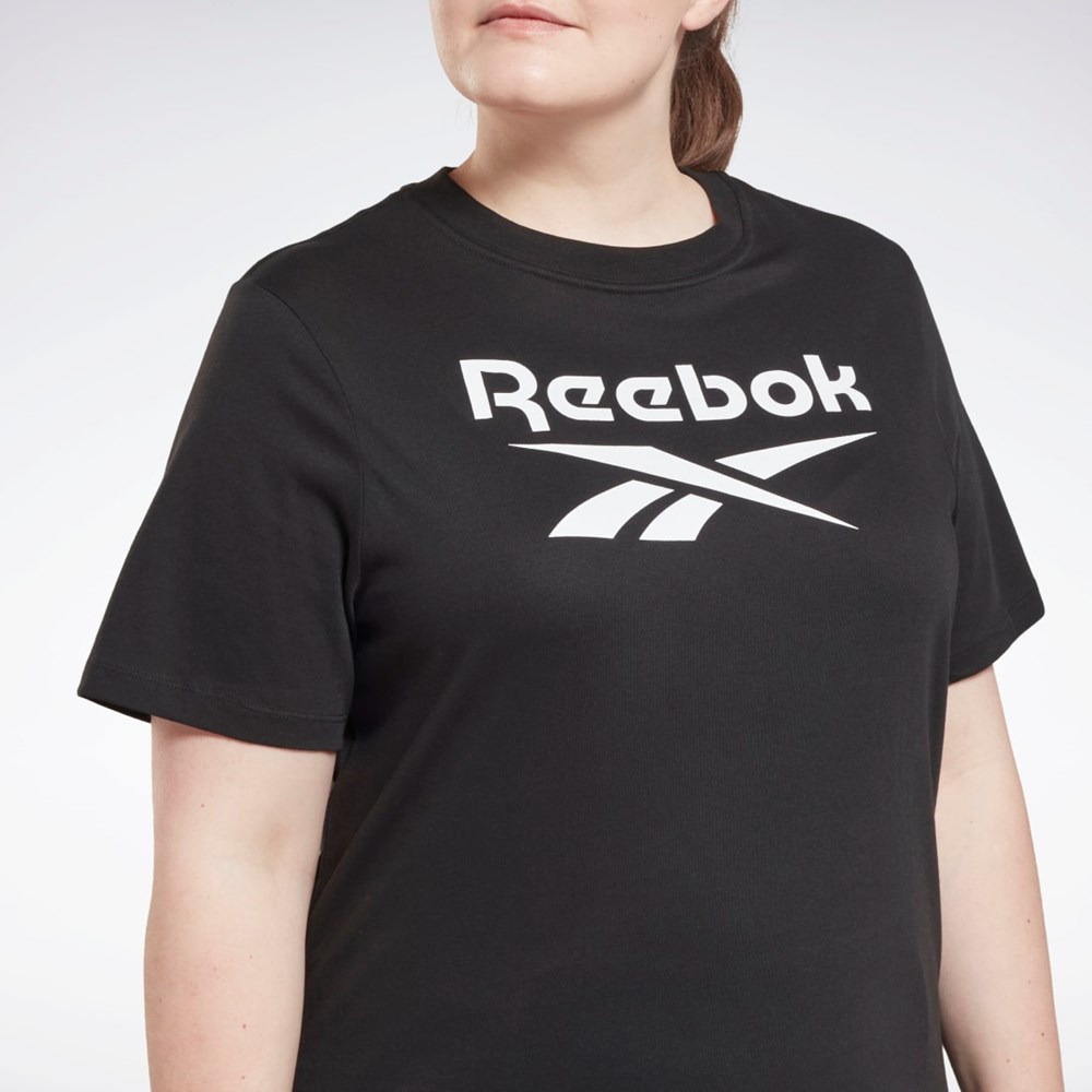 Reebok Reebok Identity T-Shirt (Plus Size) Čierne | IDZXC2673