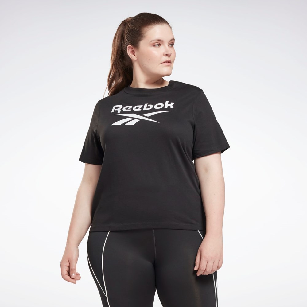 Reebok Reebok Identity T-Shirt (Plus Size) Čierne | IDZXC2673