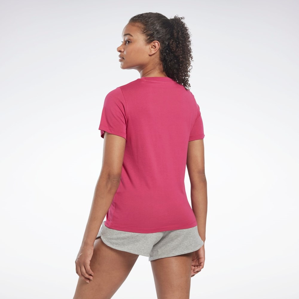 Reebok Reebok Identity T-Shirt Ruzove | TRPQM2915