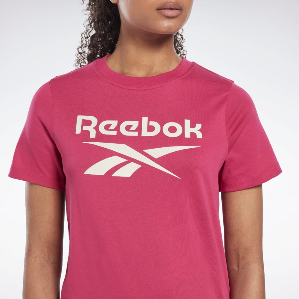 Reebok Reebok Identity T-Shirt Ruzove | TRPQM2915