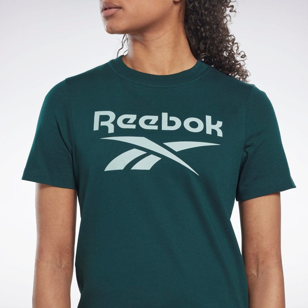 Reebok Reebok Identity T-Shirt Zelene | YRXOA6105