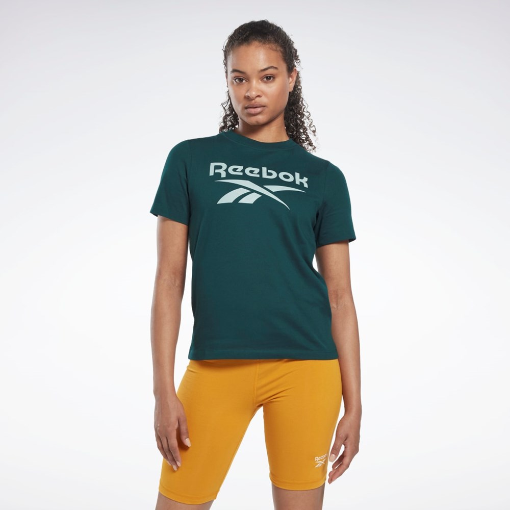 Reebok Reebok Identity T-Shirt Zelene | YRXOA6105