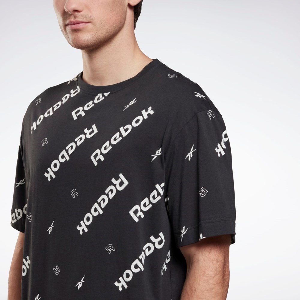 Reebok Reebok Identity T-Shirt Čierne | DGPOZ7953