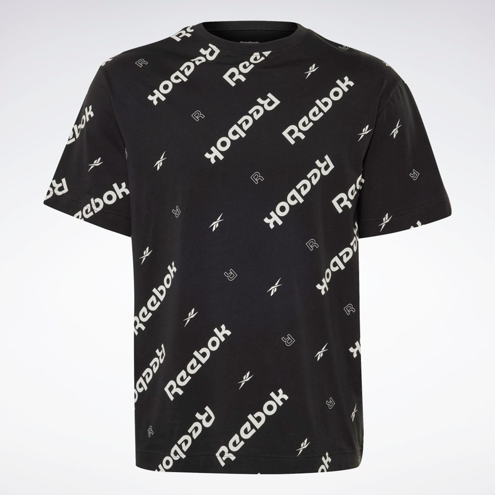 Reebok Reebok Identity T-Shirt Čierne | DGPOZ7953