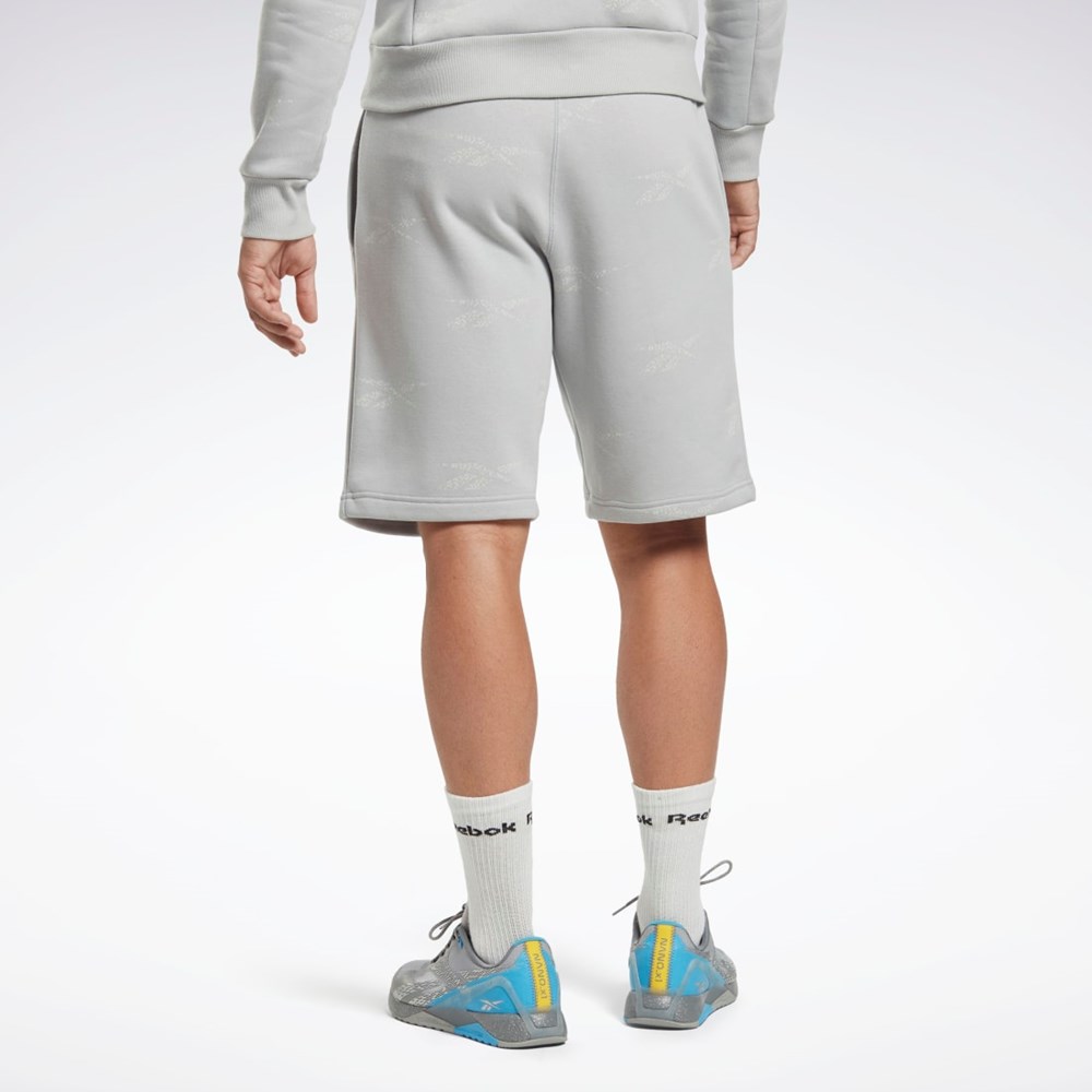 Reebok Reebok Identity Vector Fleece Shorts Siva | WAUFB7082