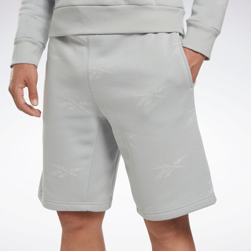 Reebok Reebok Identity Vector Fleece Shorts Siva | WAUFB7082