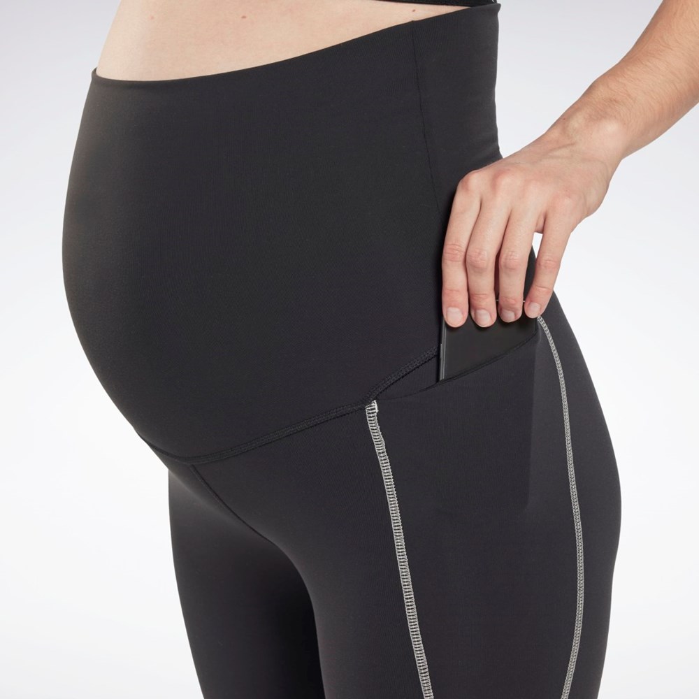 Reebok Reebok Lux 2.0 Maternity Leggings Čierne | GMNLI7859