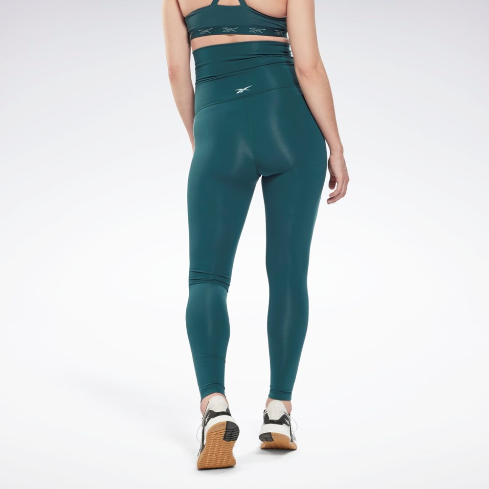 Reebok Reebok Lux 2.0 Maternity Leggings Zelene | XWISY3756