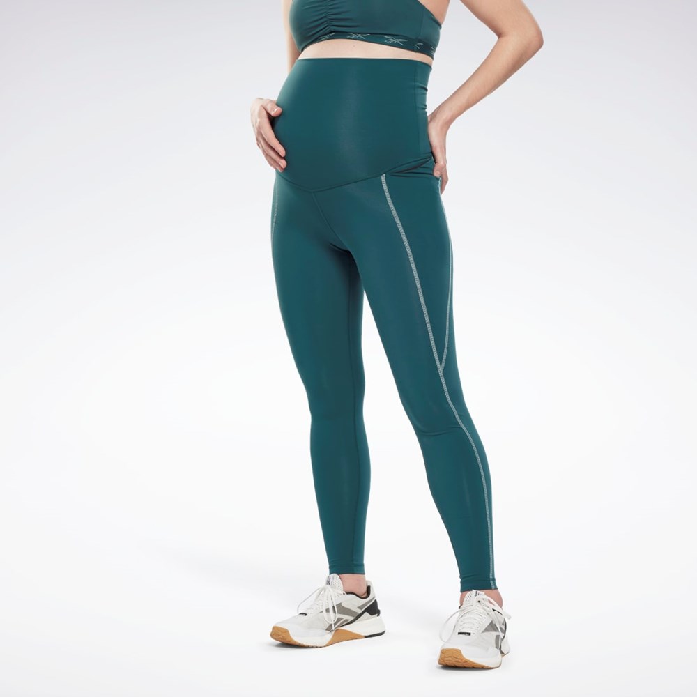 Reebok Reebok Lux 2.0 Maternity Leggings Zelene | XWISY3756