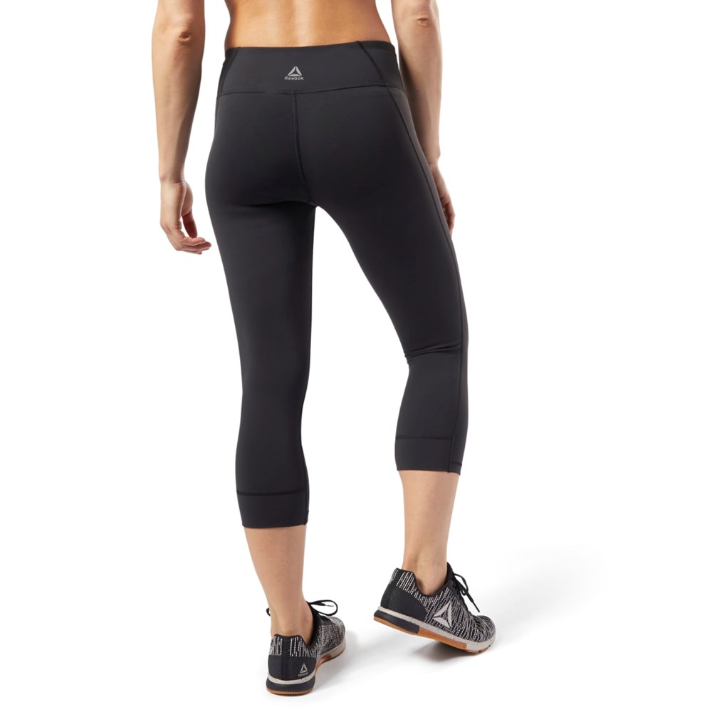 Reebok Reebok Lux 3/4 Length 2 Leggings Čierne | MSQTW2536