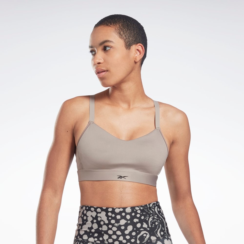 Reebok Reebok Lux Remienkové Sports Bra Siva | MKOAD6194