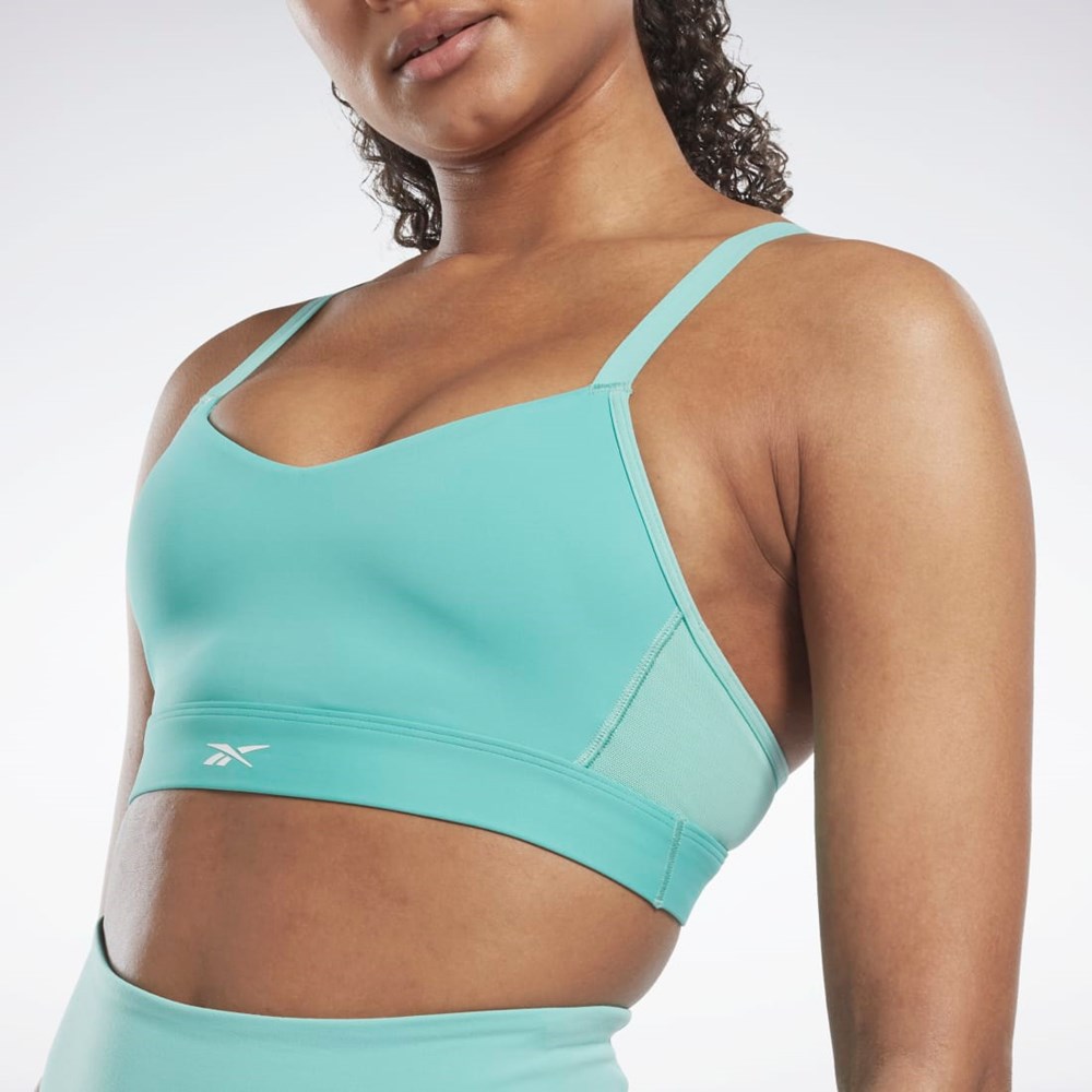 Reebok Reebok Lux Remienkové Sports Bra Semi Classic Teal | MPLWY3416