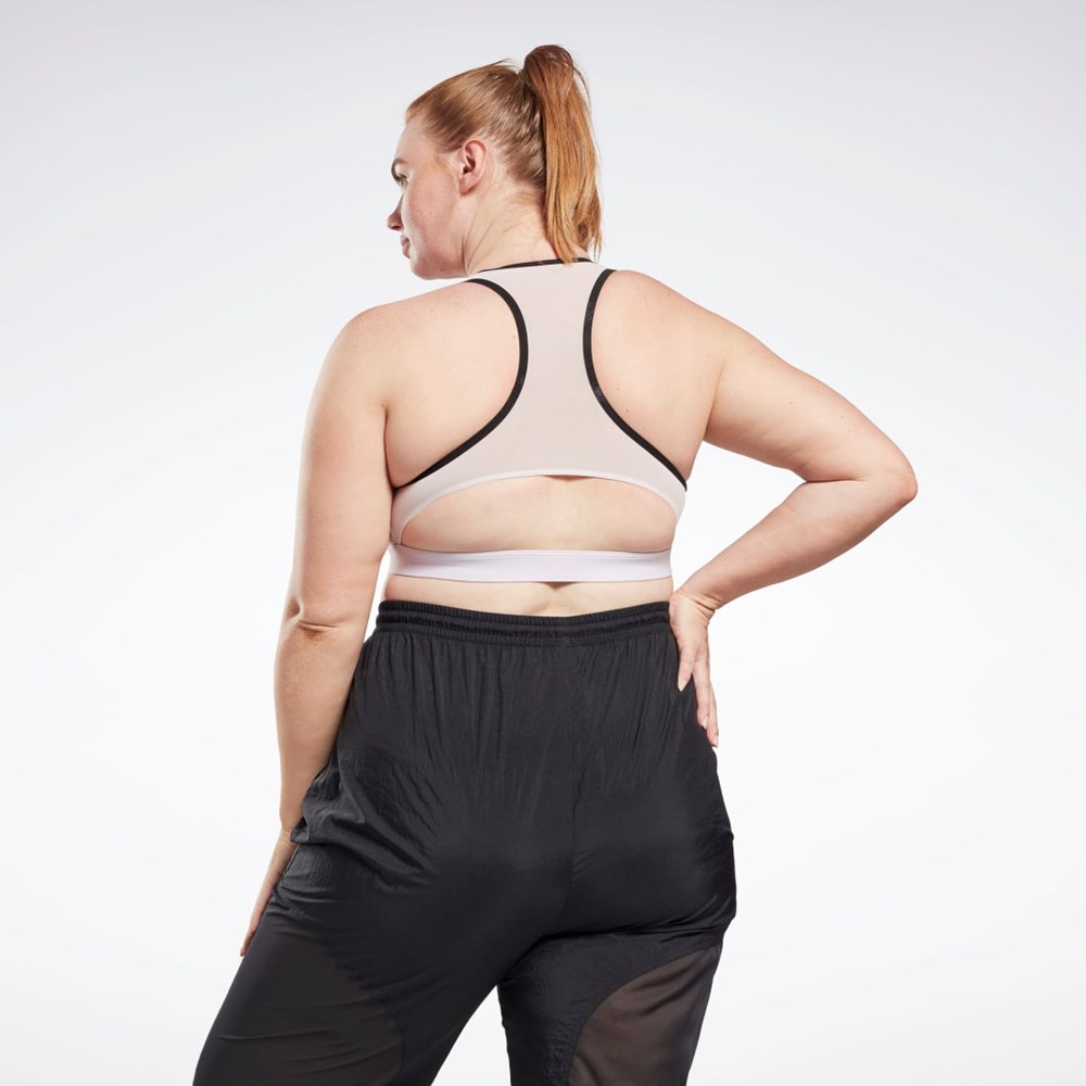 Reebok Reebok Lux Vector Racer Sports Bra (Plus Size) Quartz Glow | HCMPJ4158