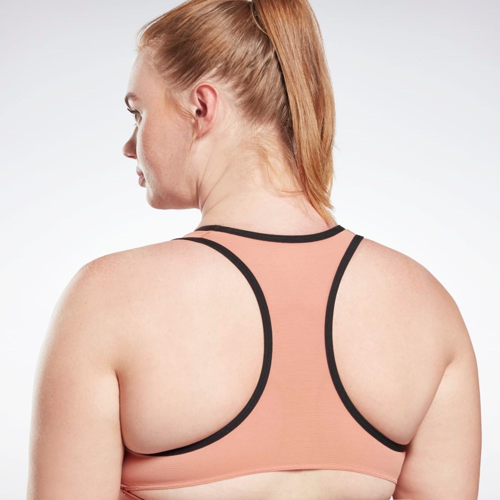 Reebok Reebok Lux Vector Racer Sports Bra (Plus Size) Koralove | NGTUJ8329