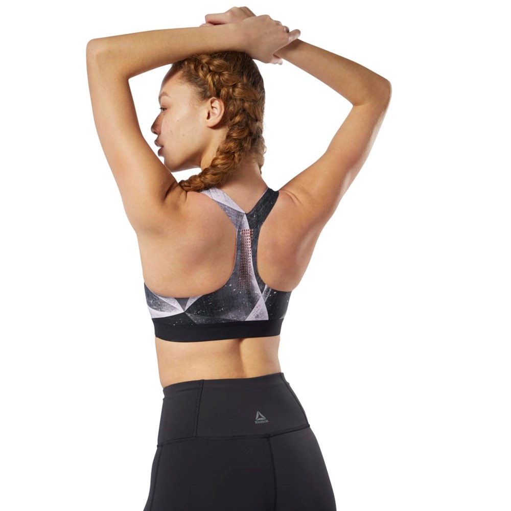 Reebok Reebok PureMove Bra - Shattered Ice Motion Sense ™ Čierne | OTNSX4279