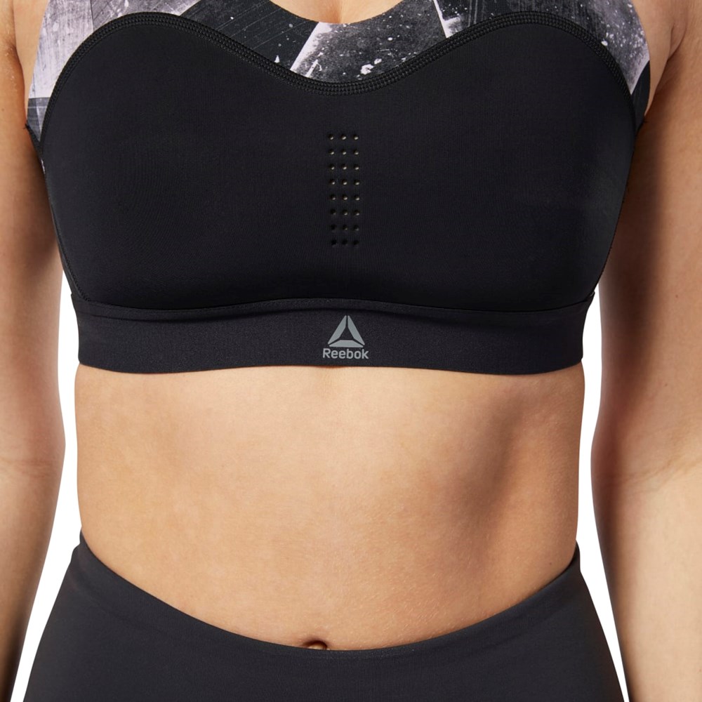 Reebok Reebok PureMove Bra - Shattered Ice Motion Sense ™ Čierne | OTNSX4279