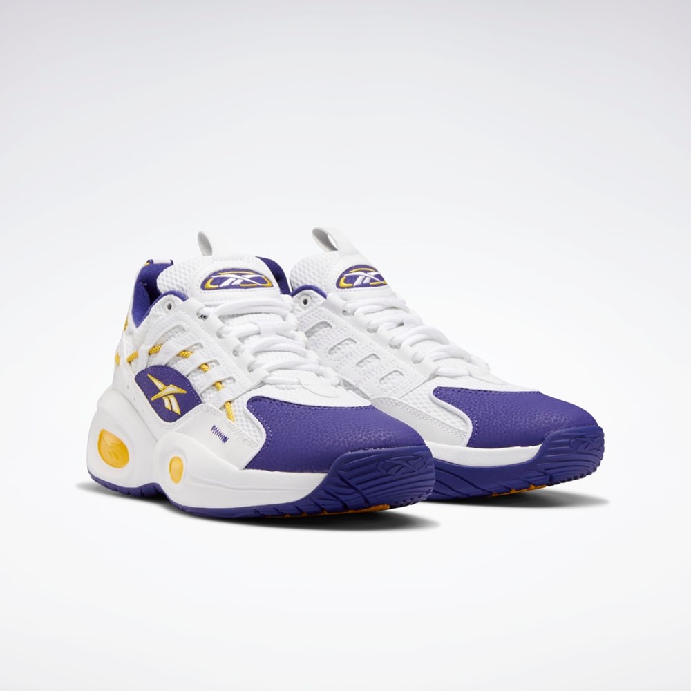 Reebok Reebok Solution Stredne Basketball Shoes Biele Nachový Žlté | ICONZ9062