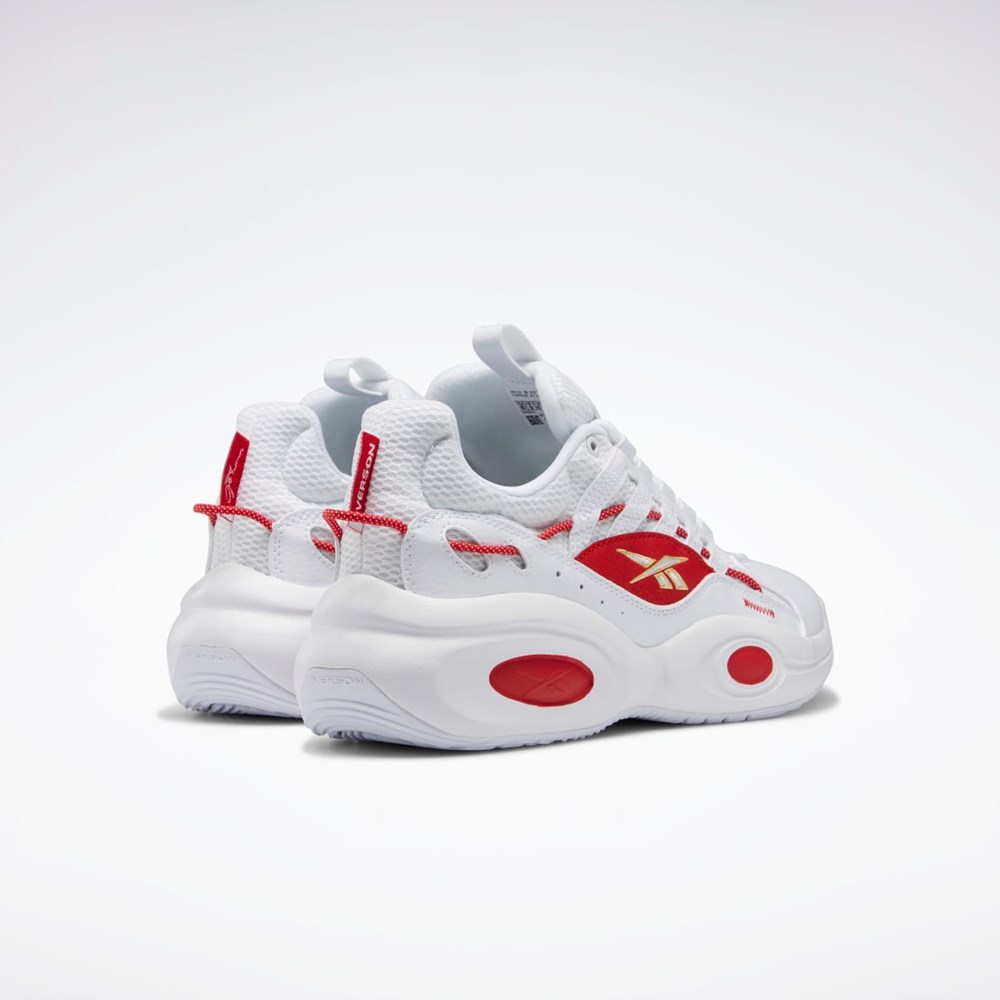 Reebok Reebok Solution Stredne Basketball Shoes Biele Červené Zlate | KMPCD1049