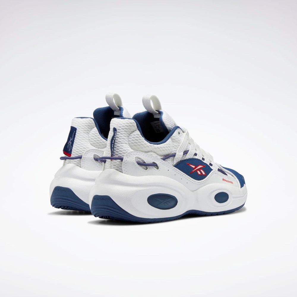 Reebok Reebok Solution Stredne Basketball Shoes - Grade School Biele Modre Červené | QXMSP4651