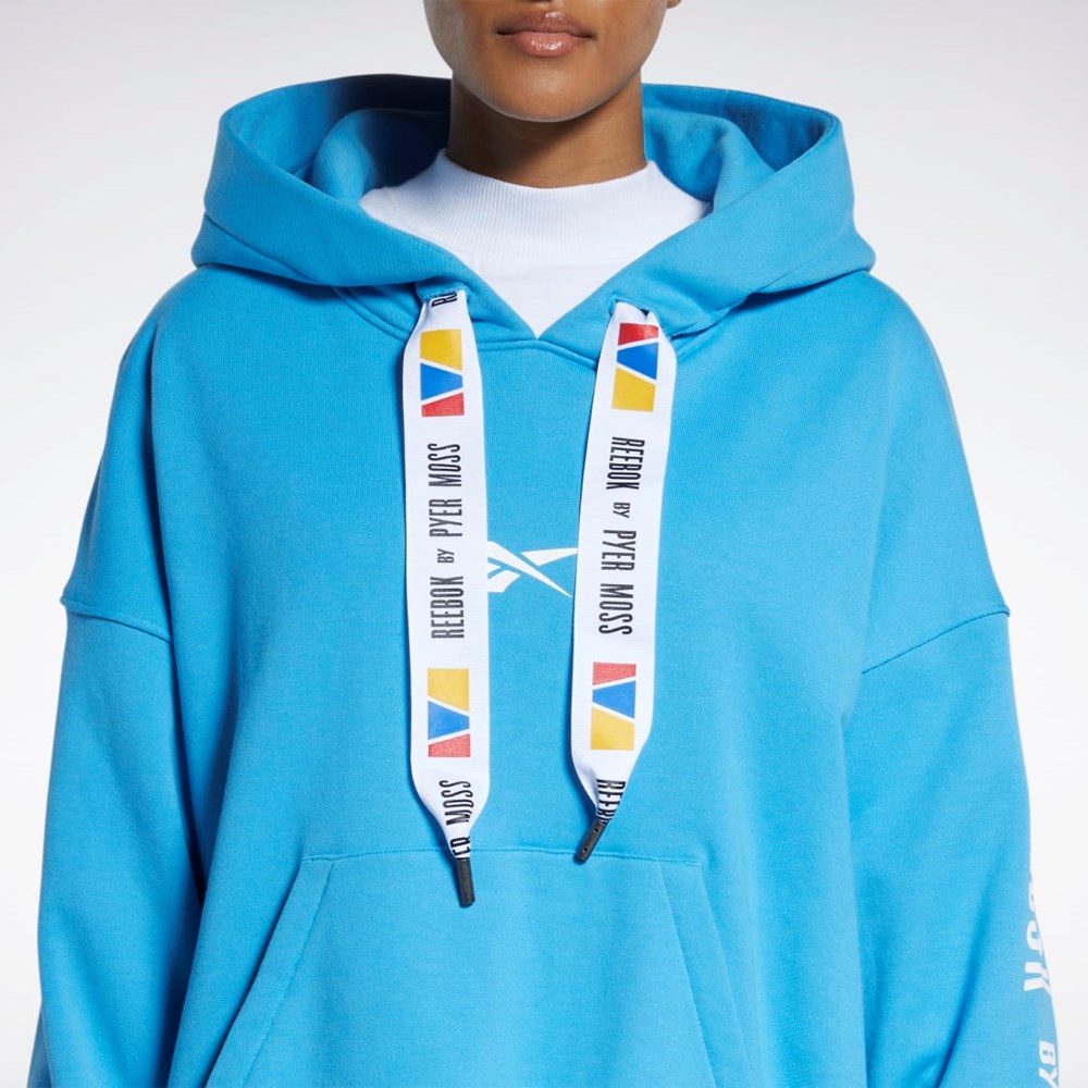 Reebok Reebok by Pyer Moss Hoodie Modre | ZSAGE8159