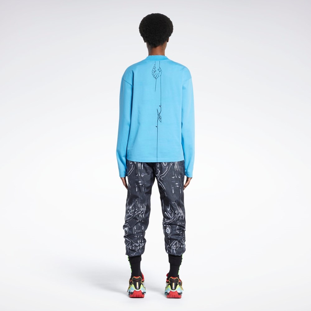 Reebok Reebok by Pyer Moss Long Sleeve Tee Modre | NMUSE8703