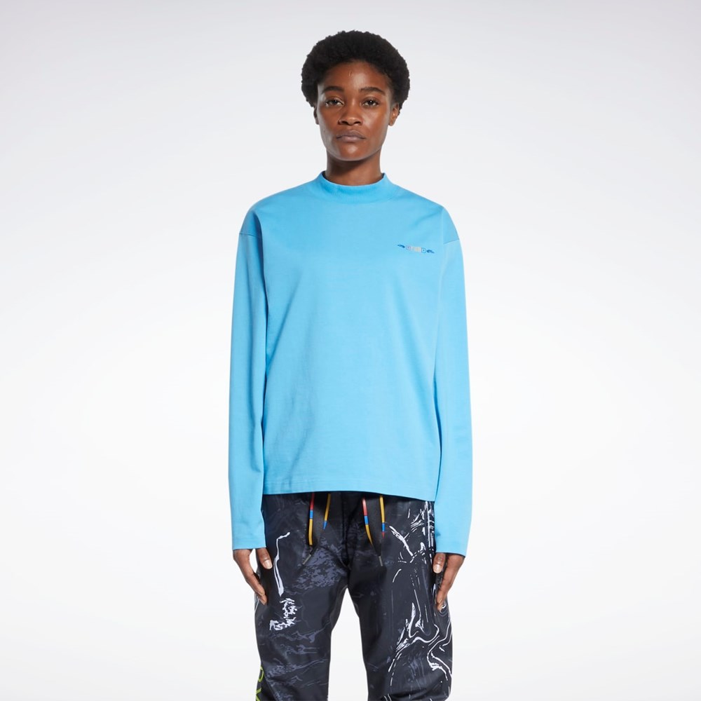 Reebok Reebok by Pyer Moss Long Sleeve Tee Modre | NMUSE8703