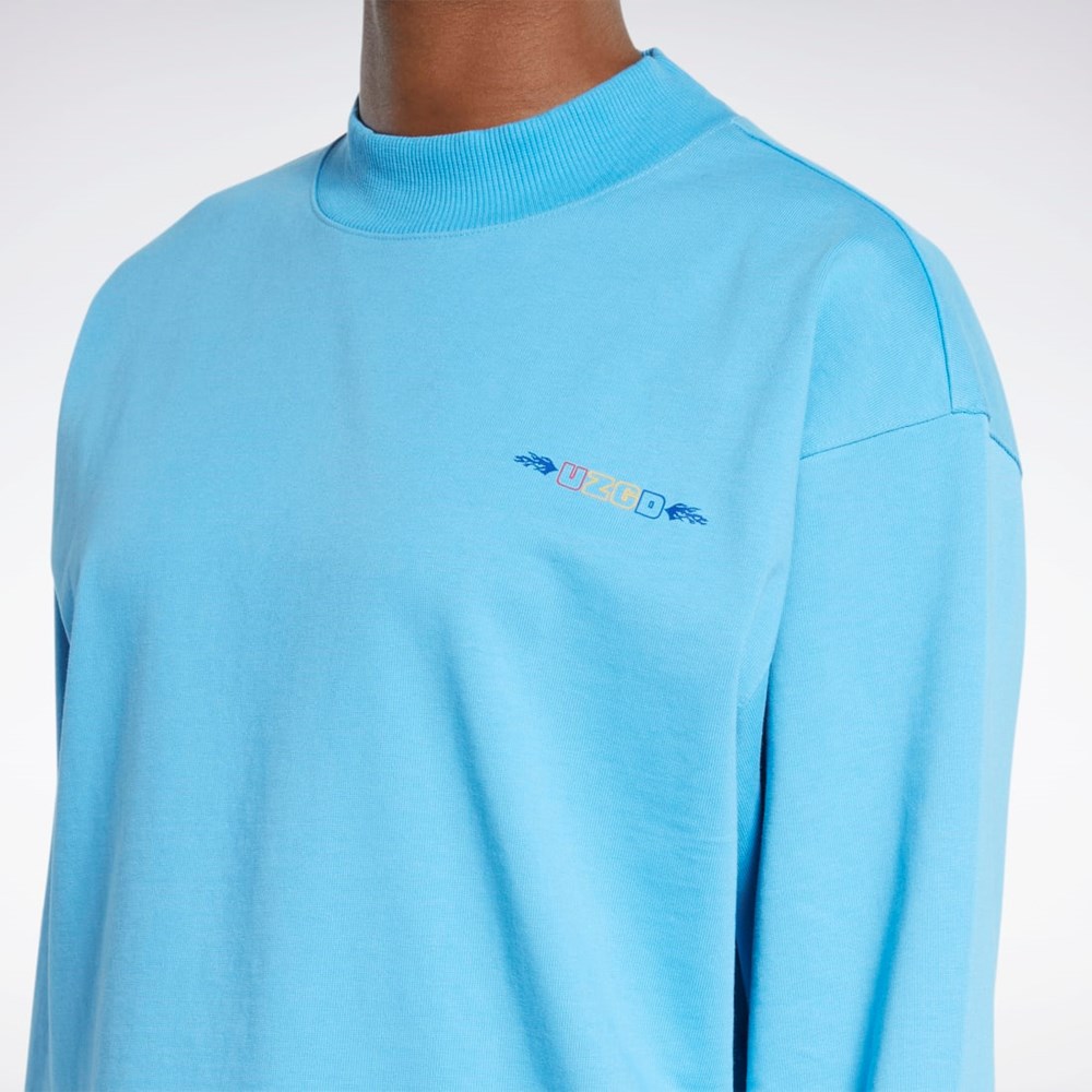 Reebok Reebok by Pyer Moss Long Sleeve Tee Modre | YJQXV6873