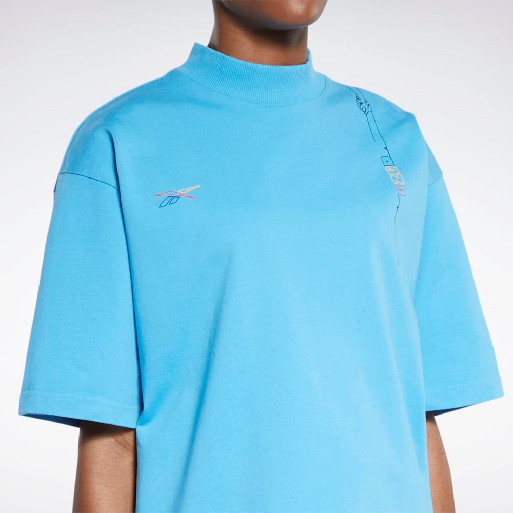 Reebok Reebok by Pyer Moss Tee Modre Modre | YFUAP1327