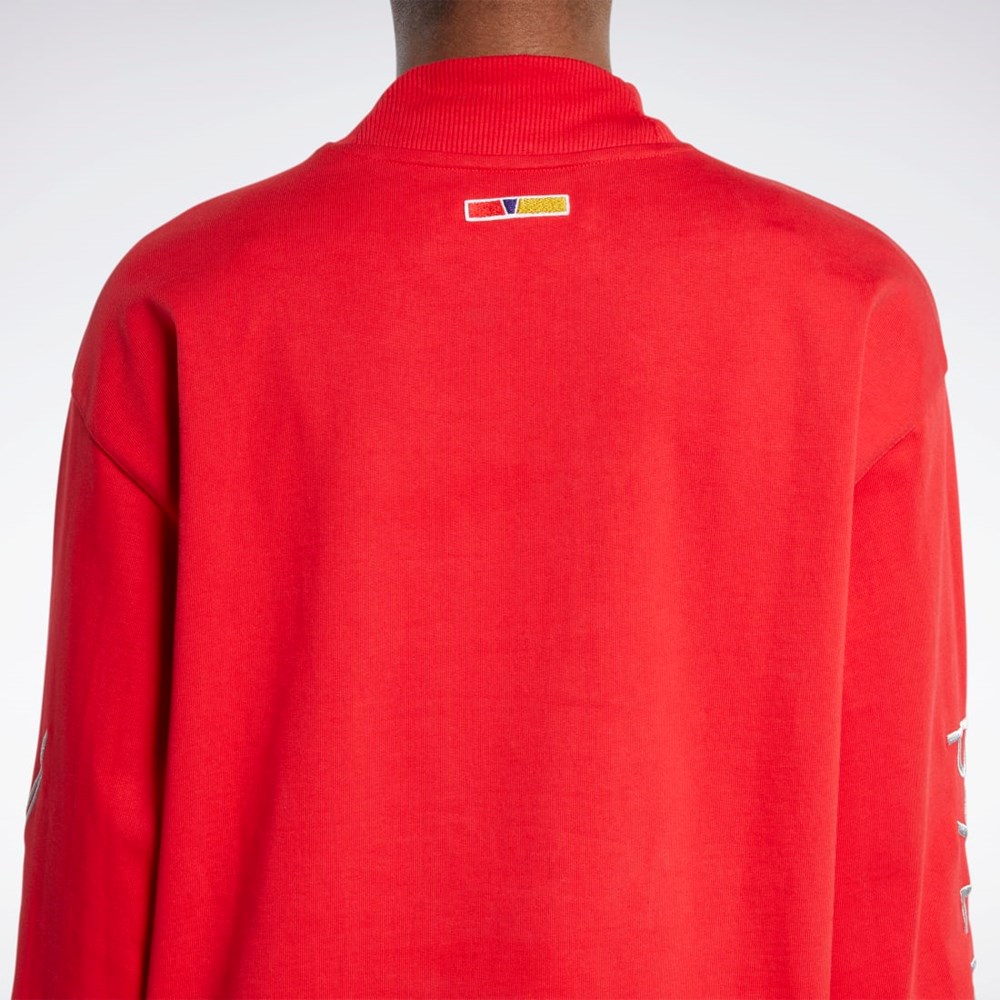 Reebok Reebok by Pyer Moss Turtleneck Long Sleeve T-Shirt Červené | WZULM2749