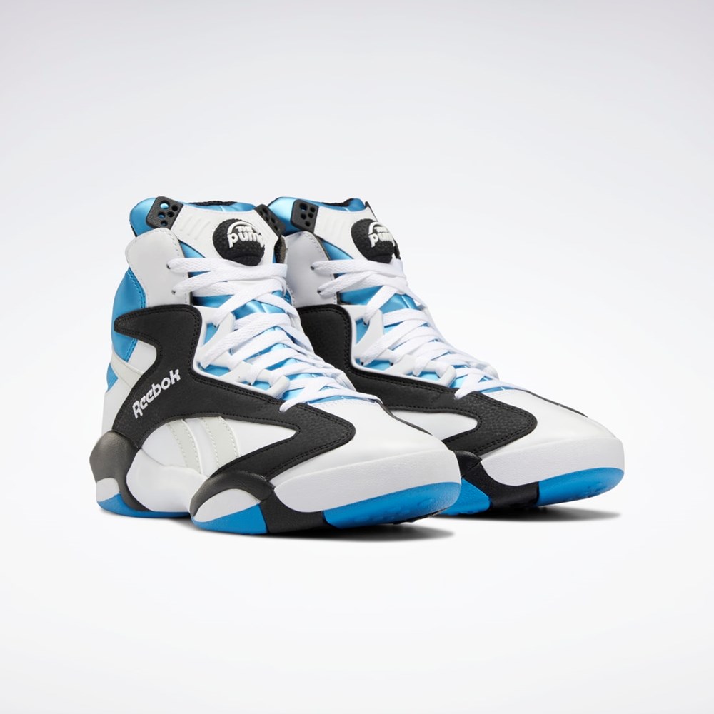 Reebok Shaq Attaq Basketball Shoes Biele Čierne Modre | OSVEQ4053