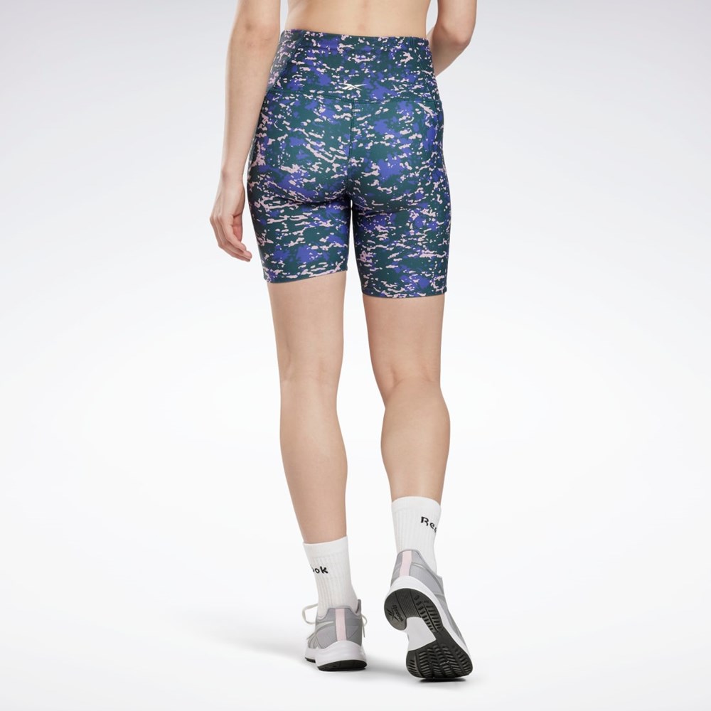 Reebok Speckle Modern Safari Legging Shorts Zelene | HCFLO0471