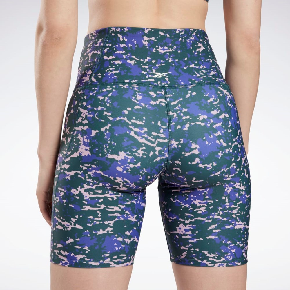 Reebok Speckle Modern Safari Legging Shorts Zelene | HCFLO0471