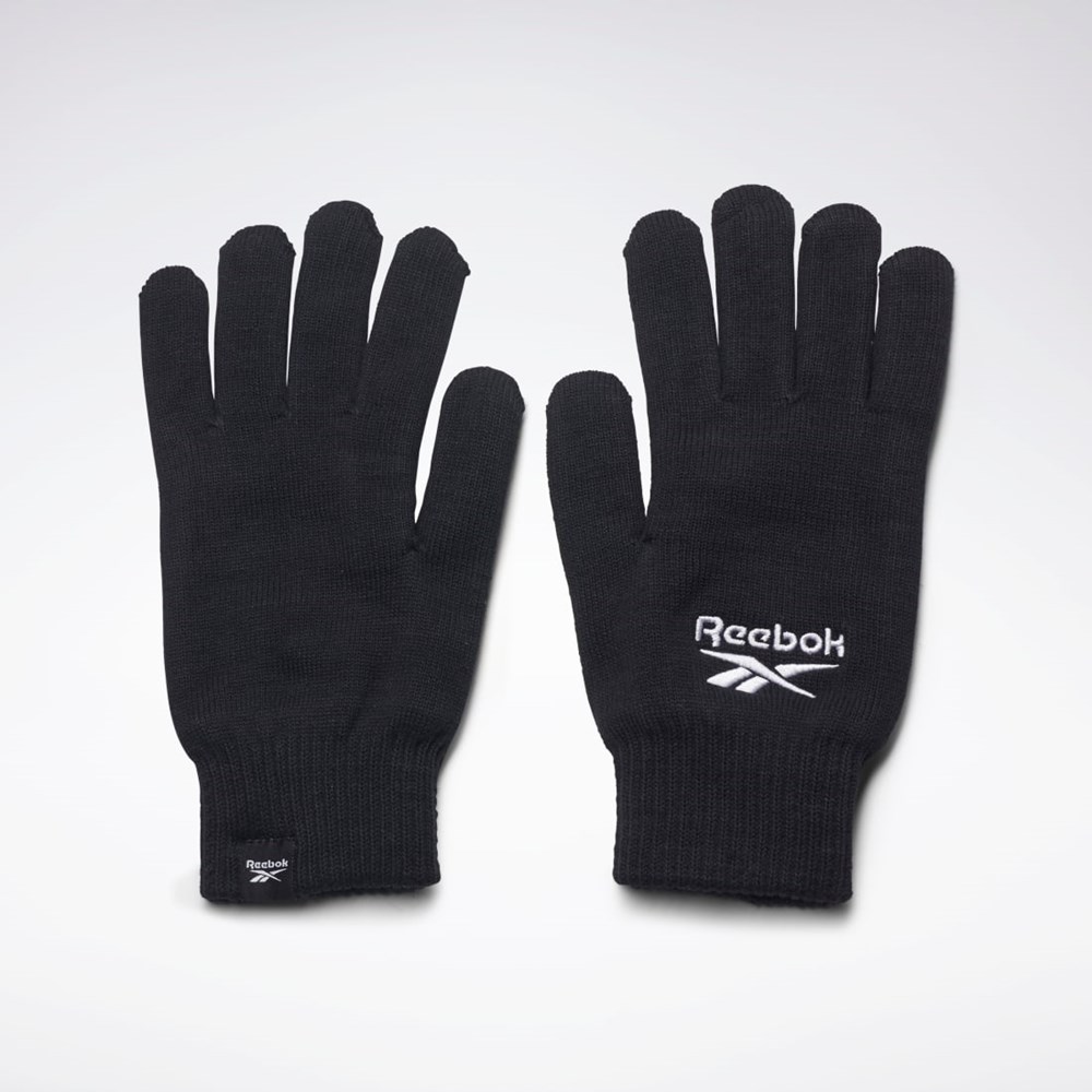 Reebok Sports Essentials Logo Gloves Čierne | BIQPW1502