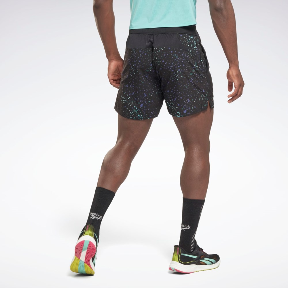 Reebok Strength Allover Print Shorts Čierne | THECV7682