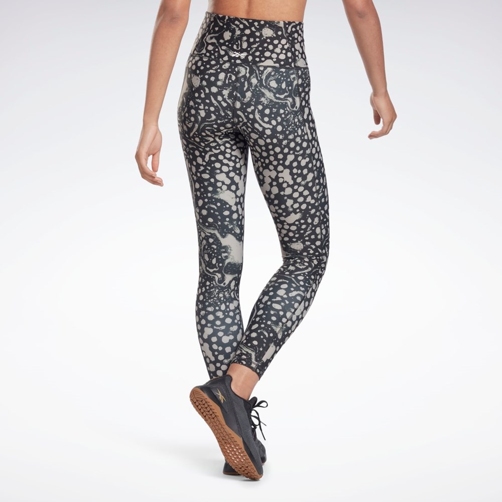 Reebok Studio Lux HR 2.0 Modern Safari Tights Čierne | IMWBR2086