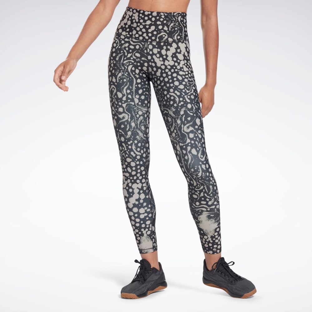 Reebok Studio Lux HR 2.0 Modern Safari Tights Čierne | IMWBR2086