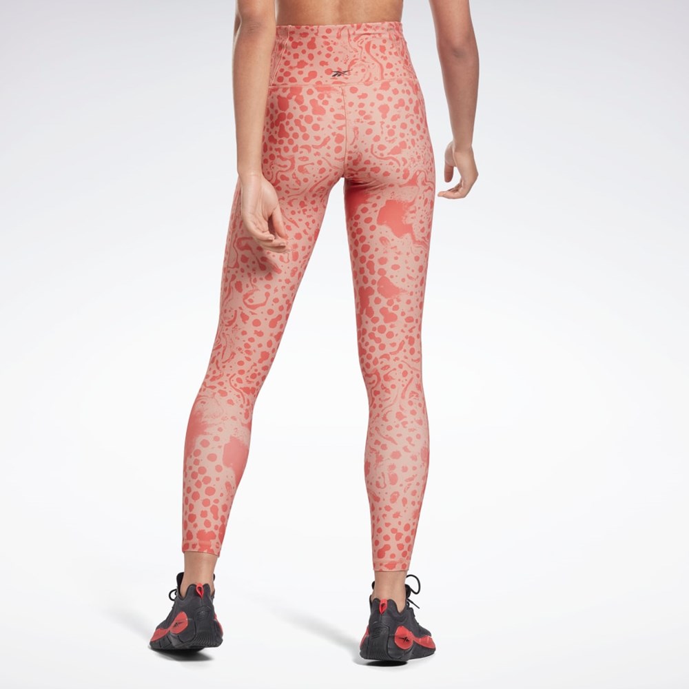 Reebok Studio Lux HR 2.0 Modern Safari Tights Koralove | RECBT0364