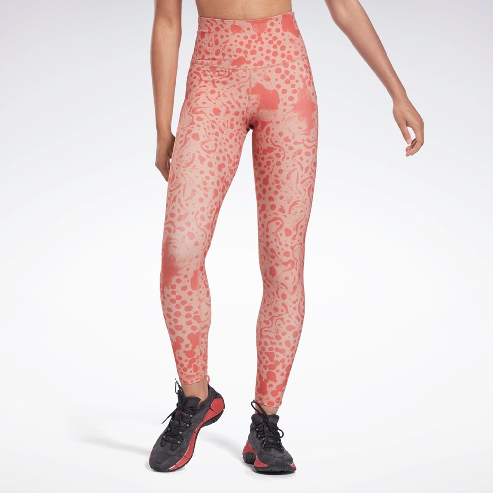 Reebok Studio Lux HR 2.0 Modern Safari Tights Koralove | RECBT0364